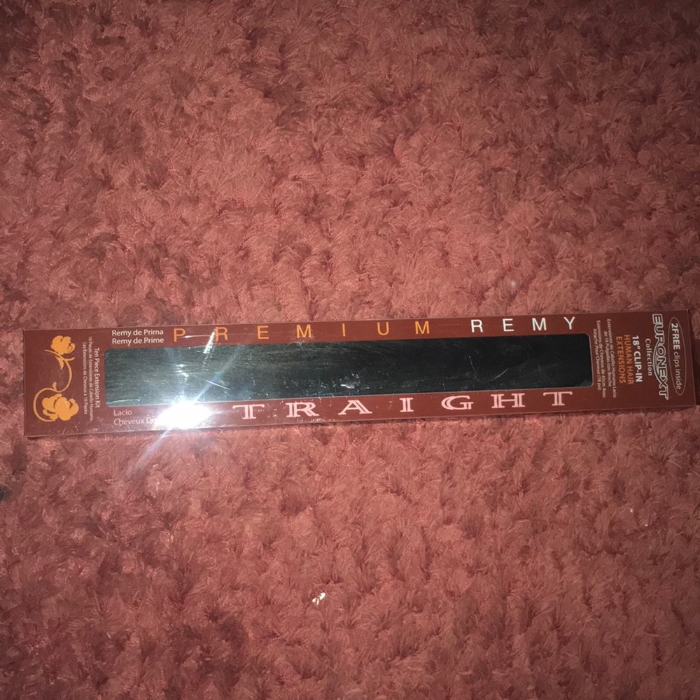 18” clip-in human hair extensions black